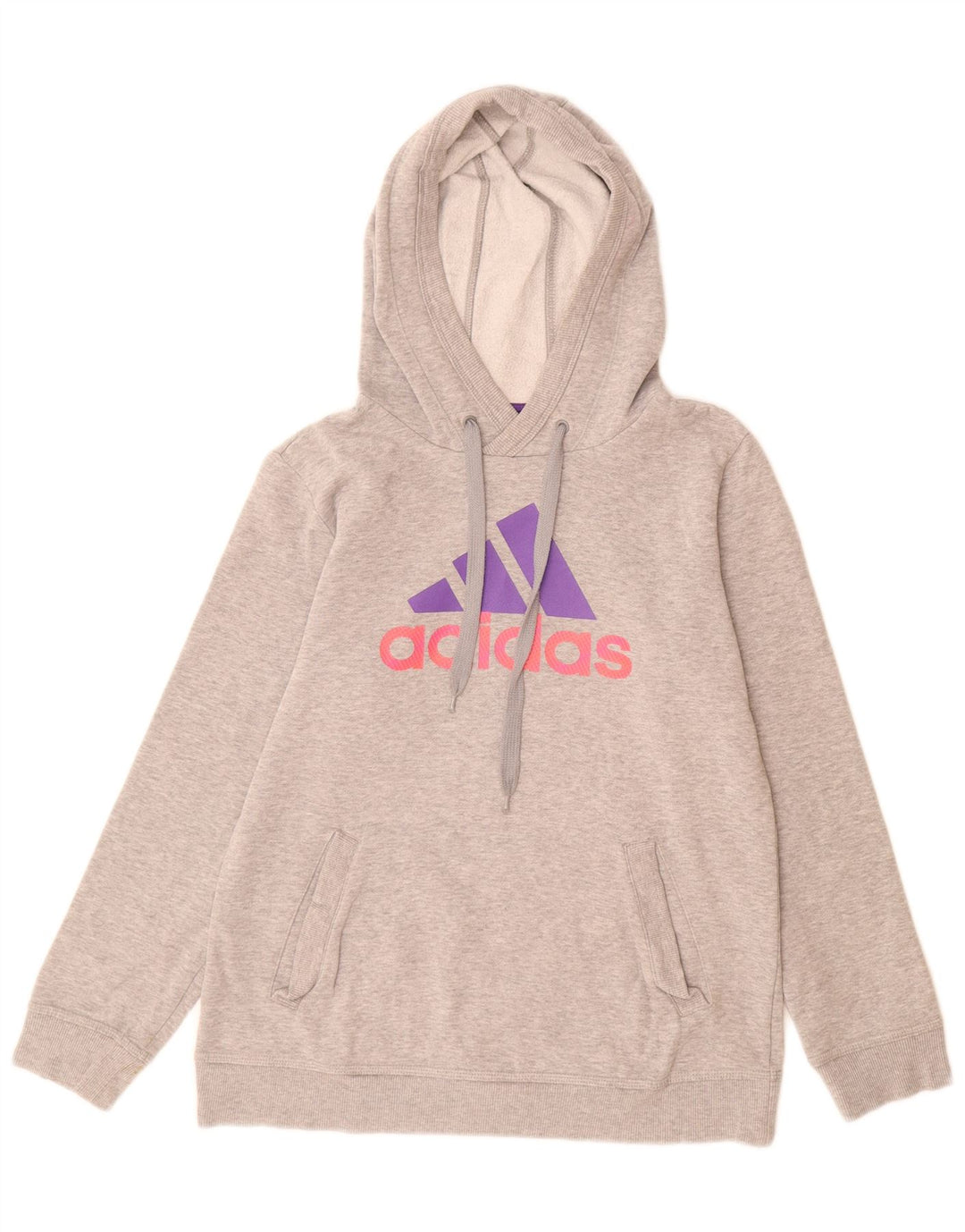 Adidas - Sudadera con capucha para mujer, talla 40, color gris medio