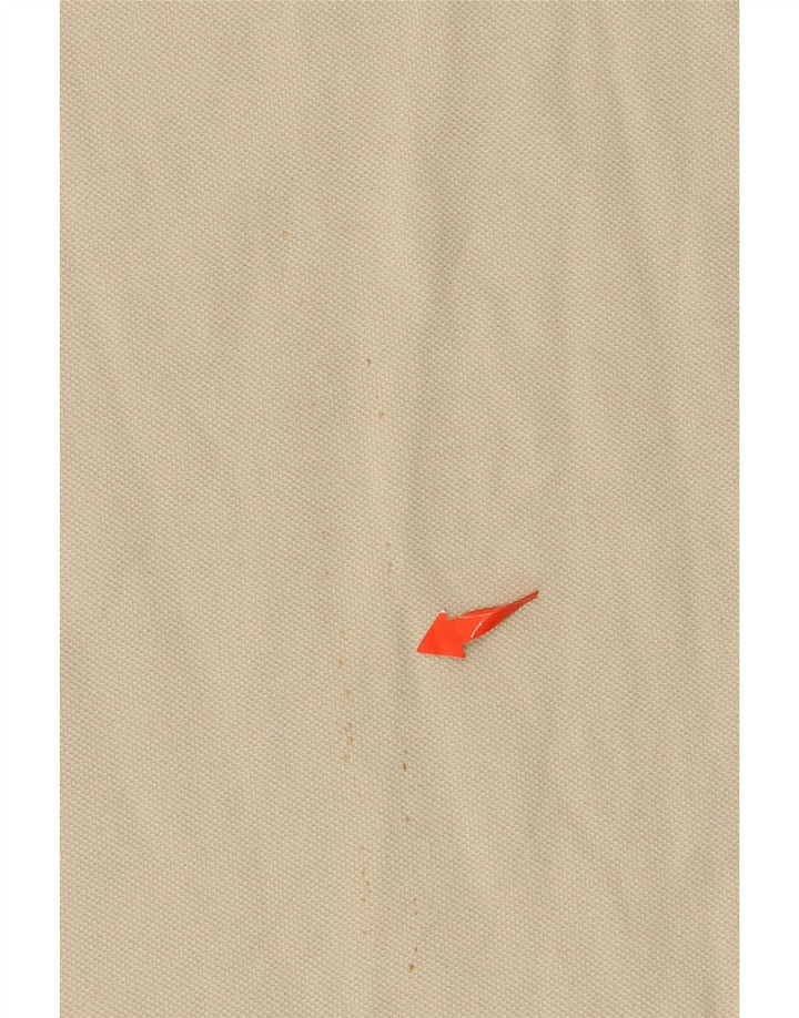 KAPPA Polo de manga larga para hombre, tamaño grande, algodón beige