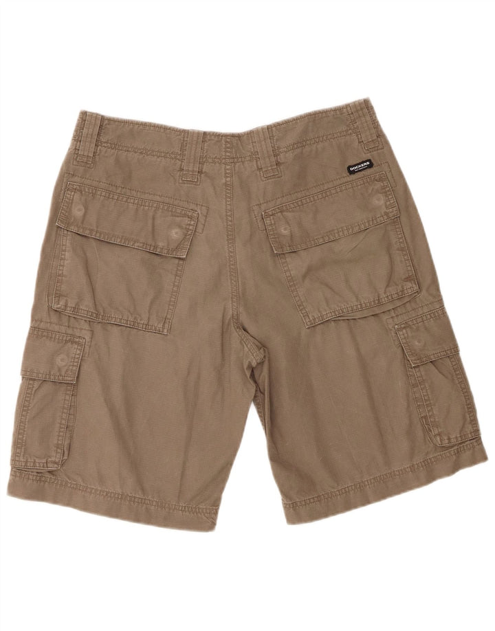 Dockers Pantalones cortos cargo de ajuste cómodo para hombre W31 Algodón caqui mediano