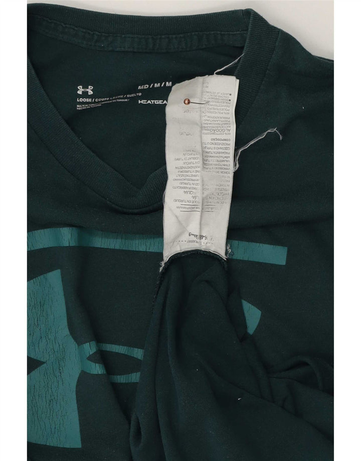 Under Armour Hombre Camiseta gráfica Top Algodón verde medio