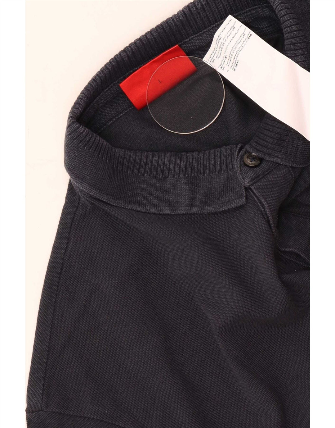 Polo Hugo Boss Hombre Grande Azul Marino Algodón