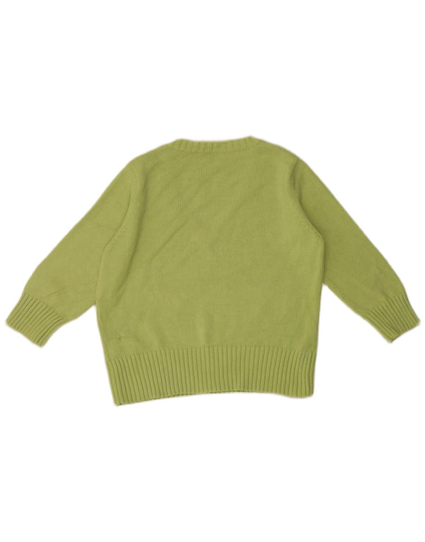 Marks & Spencer Jersey de Manga 3/4 con Cuello en V para Mujer UK 40 XL Verde