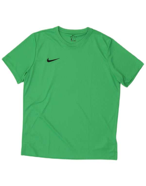NIKE Mens Dri Fit T-Shirt Top XL Green Polyester