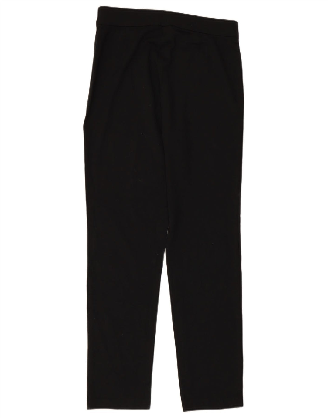 MARKS & SPENCER Pantalones casuales rectos para mujer UK 12 Medium W30 L30 Negro