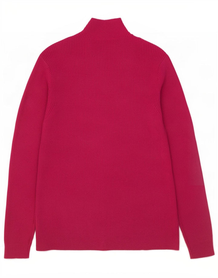 Marks & Spencer Jersey con cuello alto para mujer, talla 40, color morado