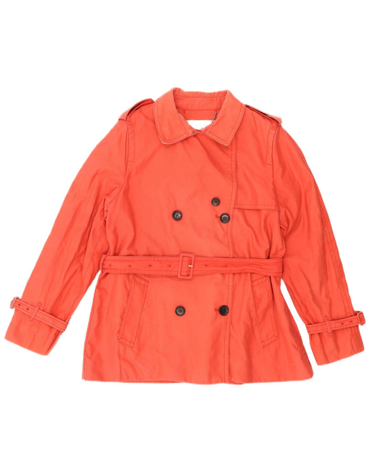 Coach Gabardina corta para mujer UK 40 XL Algodón rojo