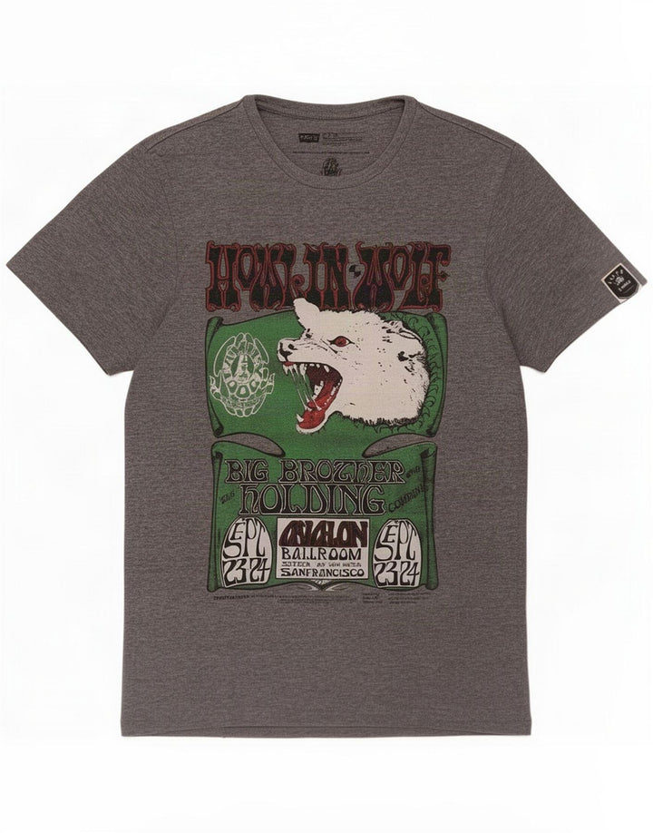 Levi's Camiseta ajustada con gráfico para hombre Top Small Grey