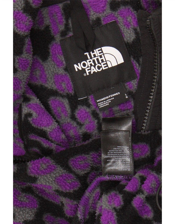 THE NORTH FACE Chaqueta polar para mujer UK 46 Large Purple Animal Print