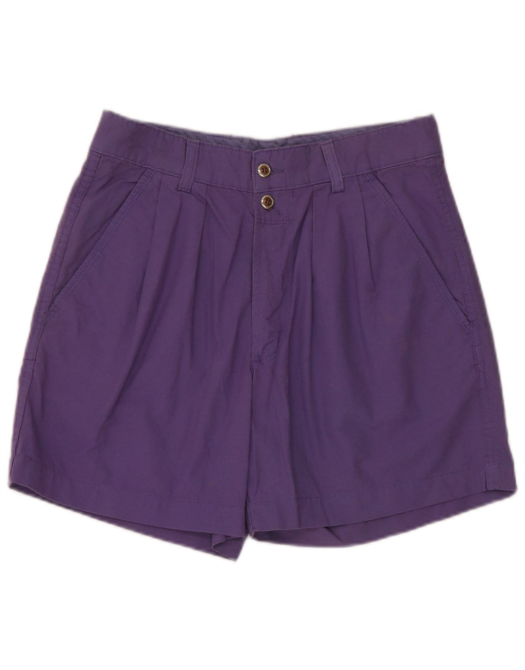 CARRERA Pantalones cortos chinos pegados para mujer W30 Algodón morado medio