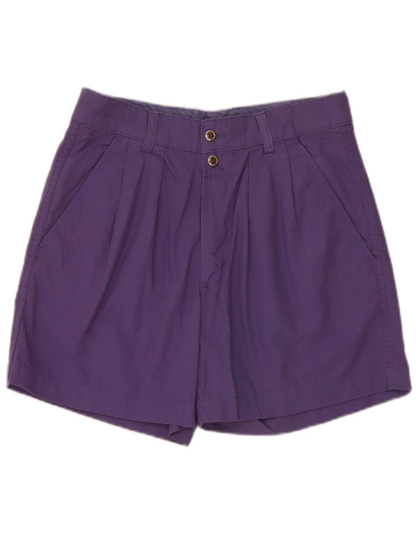 CARRERA Pantalones cortos chinos pegados para mujer W30 Algodón morado medio