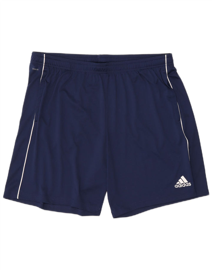 ADIDAS Pantalones cortos deportivos Climalite para hombre 2XL Poliéster azul marino