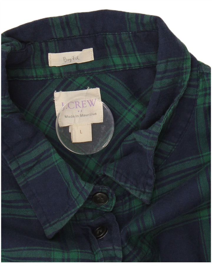 J. Crew - Camisa para mujer, talla grande, color azul marino