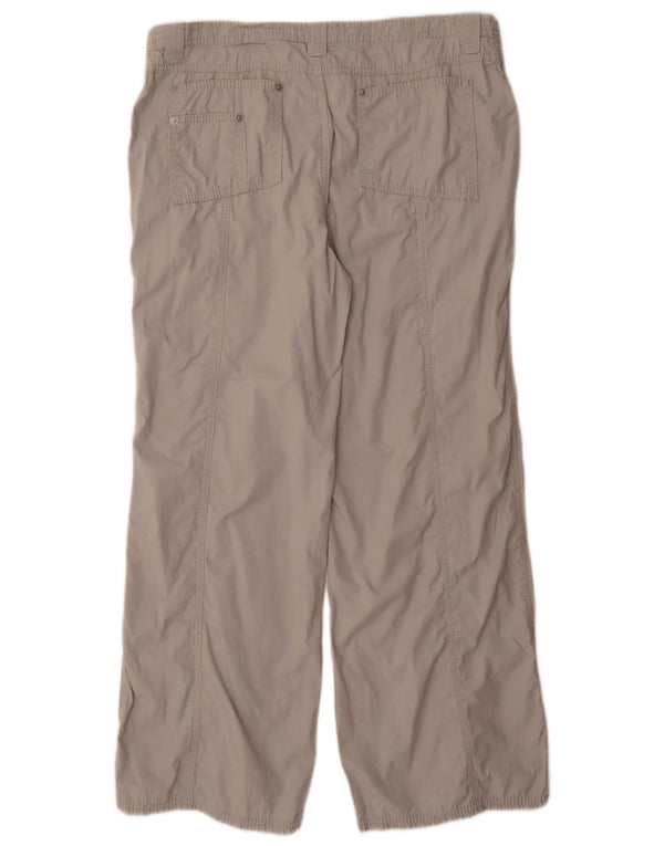 Marks & Spencer Pantalones cargo rectos para mujer UK 40 Large W34 L30 Gris