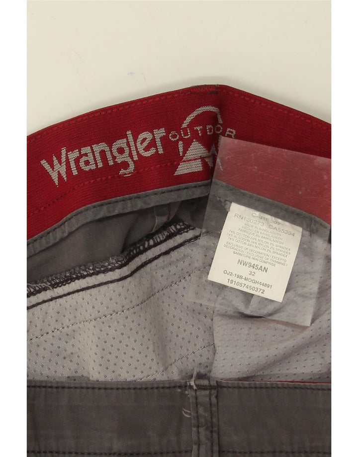 WRANGLER Mens Chino Shorts W32 Medium  Grey Cotton Vintage Wrangler and Second-Hand Wrangler from Messina Hembry 