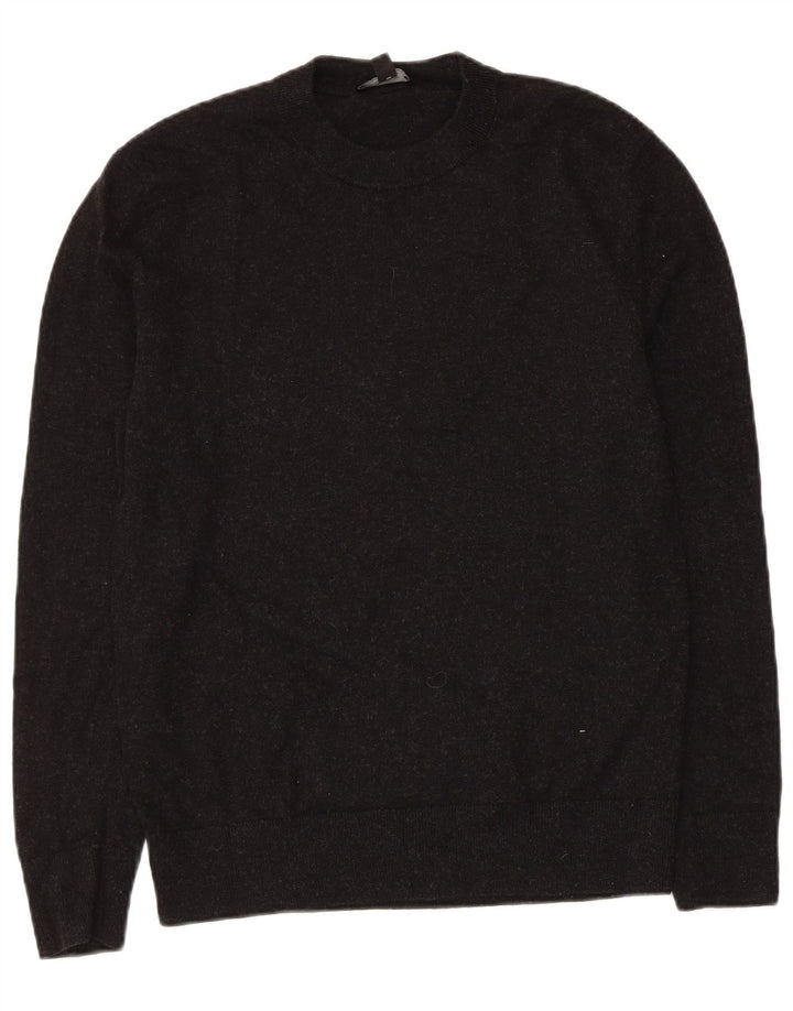 Cos Suéter de cuello redondo para mujer UK 10 Small Black Wool