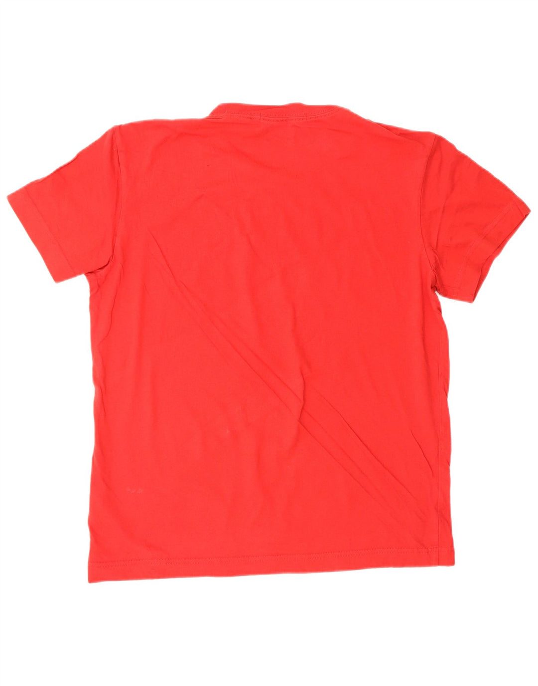 CALVIN KLEIN JEANS Camiseta gráfica para mujer Top UK 44 Algodón rojo mediano