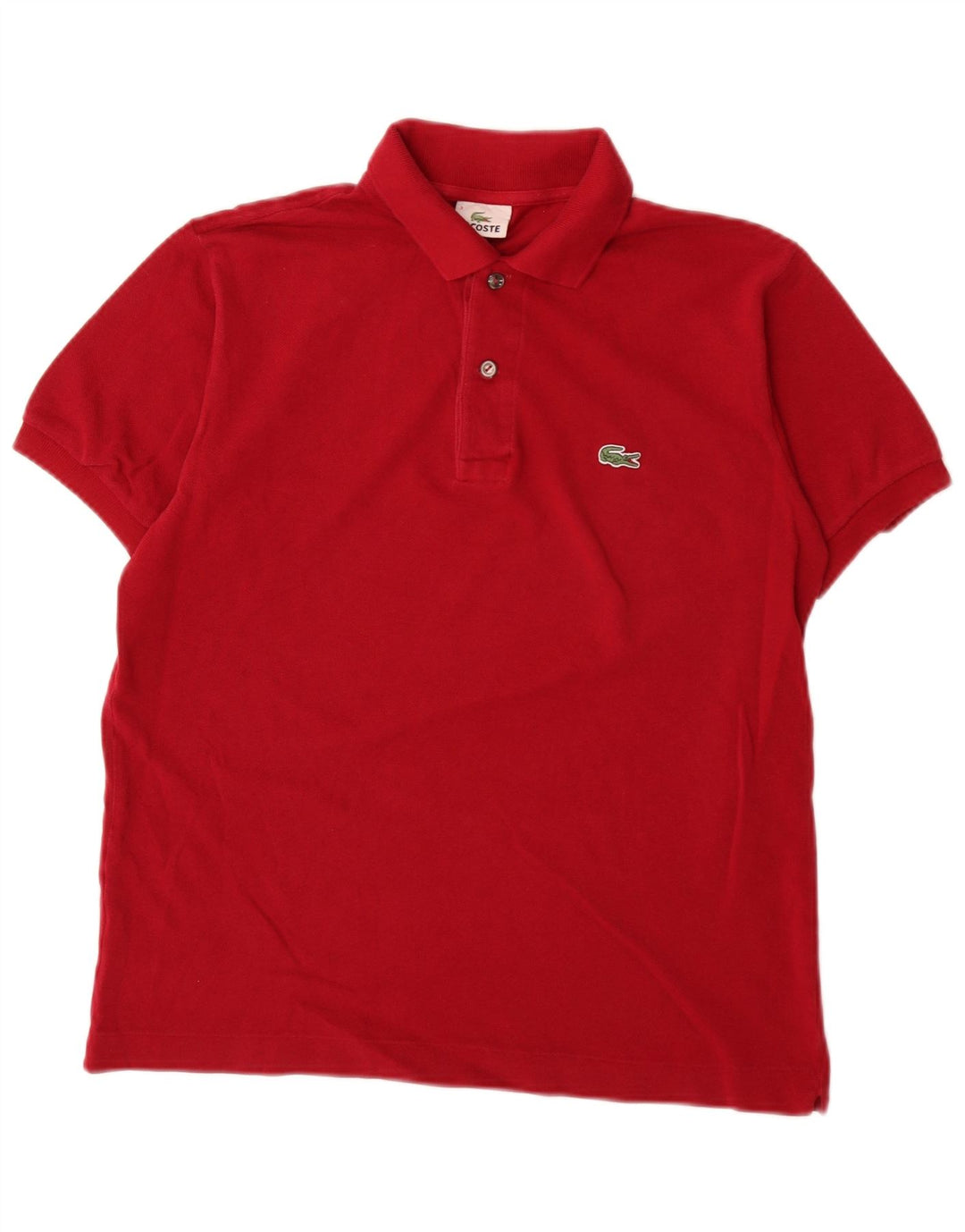 Polo Lacoste para hombre talla 3 pequeño algodón rojo