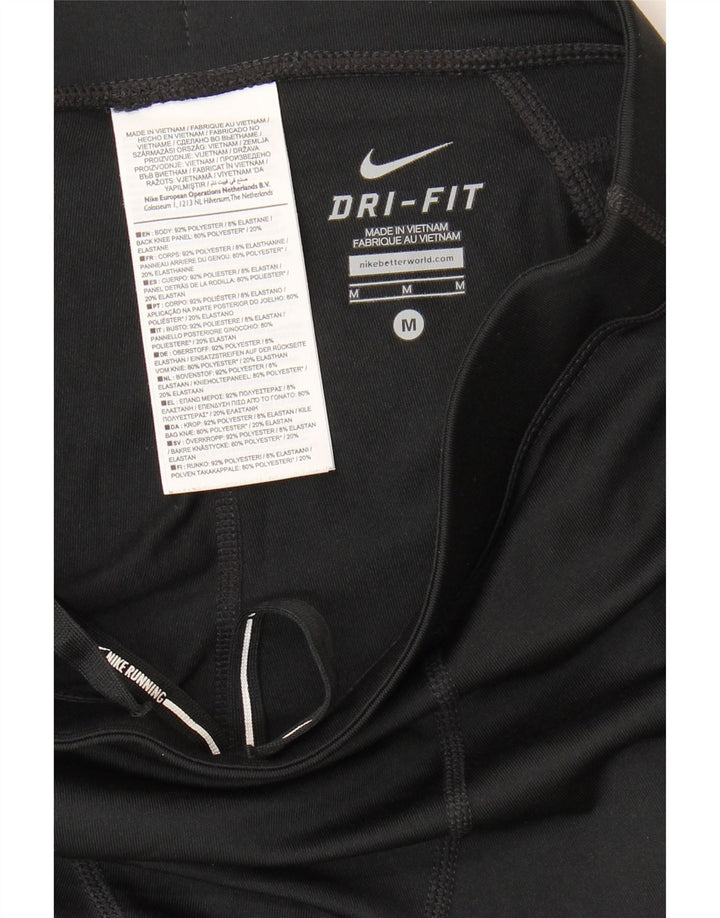 Nike Leggings Dri Fit para mujer UK 12 Mediano Negro Poliéster