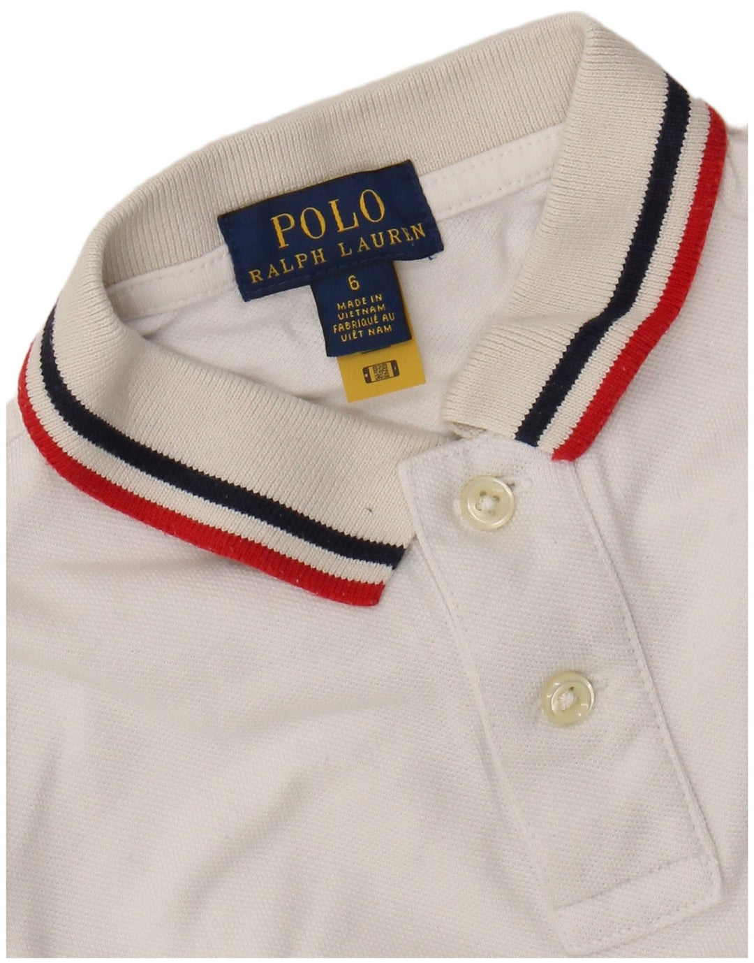 RALPH LAUREN Polo para niño 5-6 años Blanco