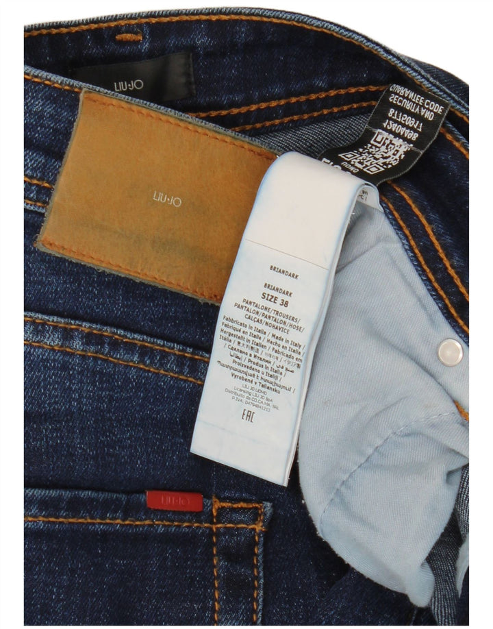 LIU JO Vaqueros rectos de corte regular para hombre W38 L32 Algodón azul