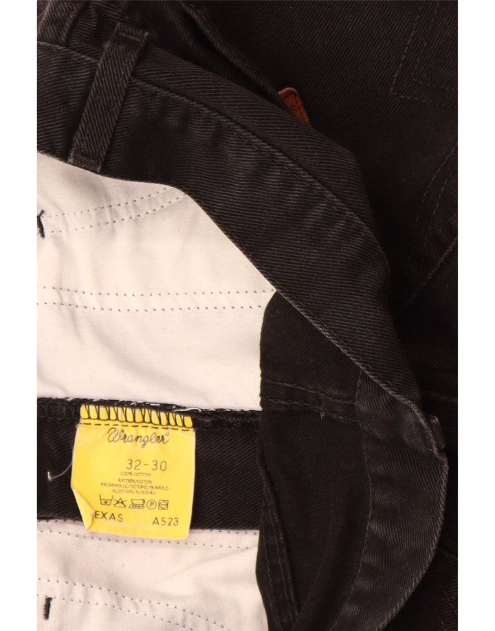 Wrangler Vaqueros rectos Texas para hombre W32 L30 Algodón negro
