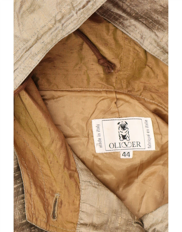 OLIVER BY VALENTINO Abrigo extragrande con capucha para mujer IT 44 Beige medio