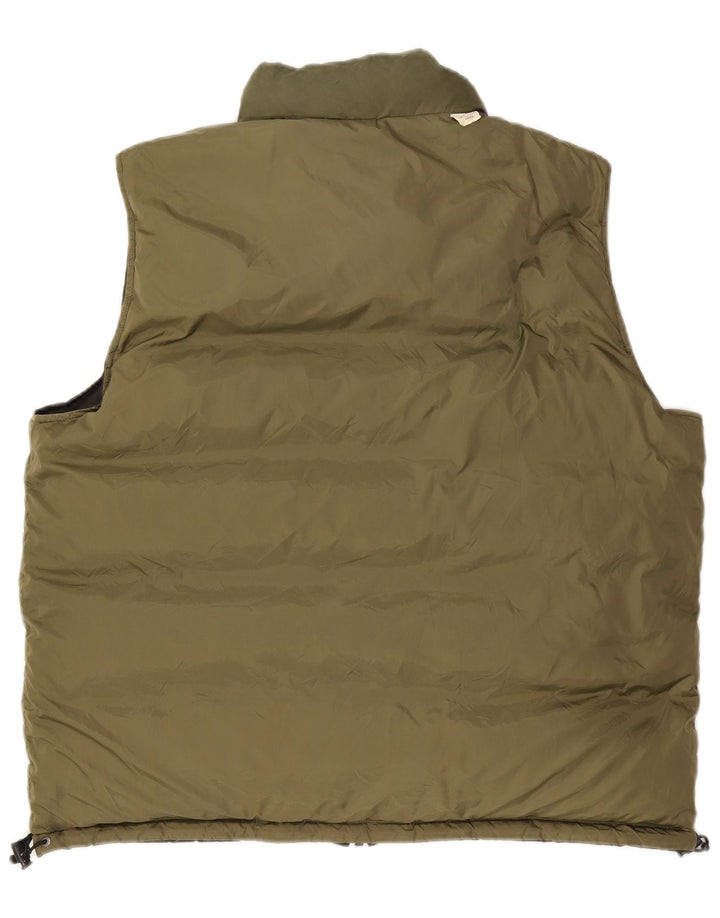 TIMBERLAND Chaleco acolchado reversible para hombre UK 44 2XL Nylon color caqui