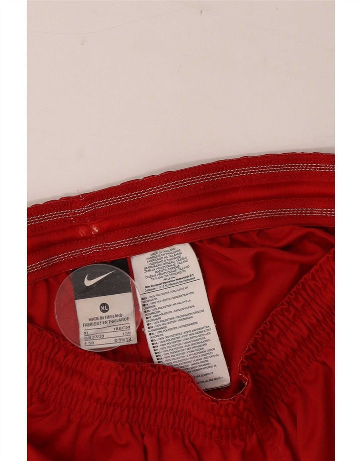 Nike Pantalones cortos deportivos gráficos para hombre XL Poliéster rojo