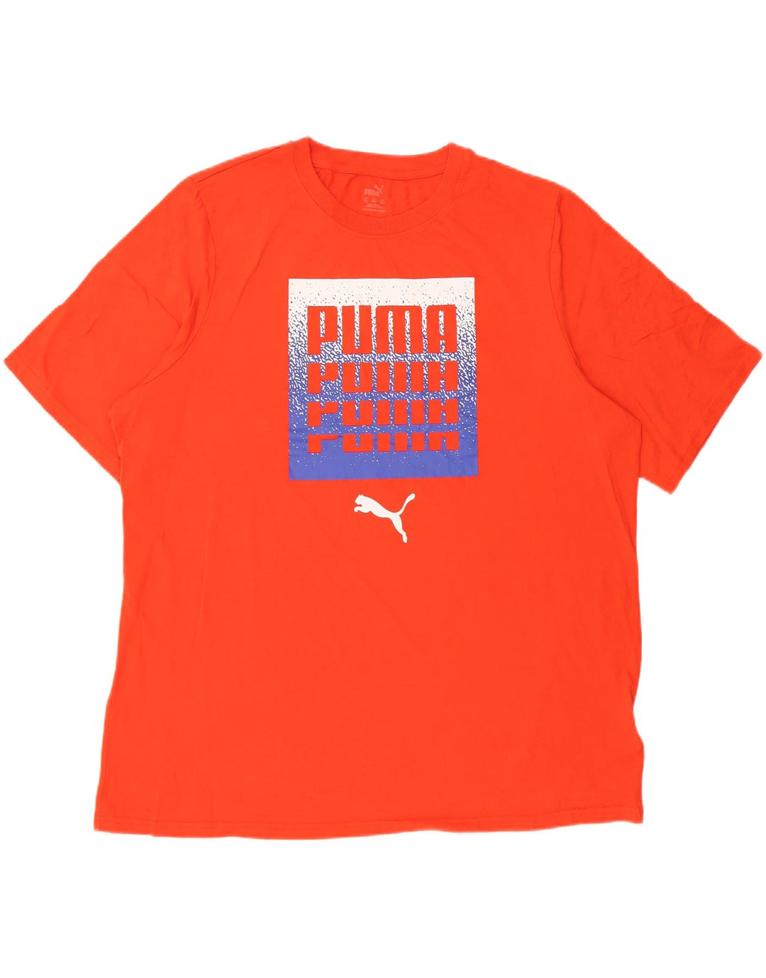 PUMA Camiseta gráfica para hombre Top 2XL Algodón naranja