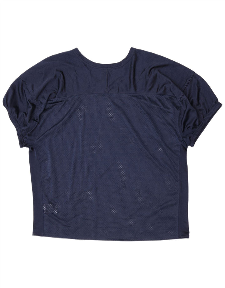 Camiseta Nike para mujer UK 22 3XL Azul marino Poliéster