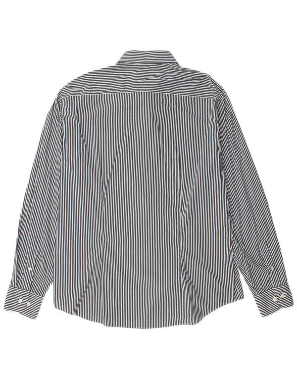 Fred Perry Camisa Slim Fit Para Hombre 2XL Algodón Azul Marino Con Rayas Pintadas