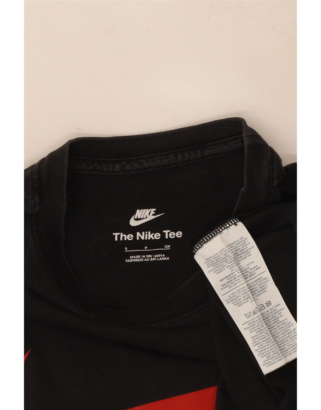 Nike - Camiseta gráfica para hombre, talla pequeña, algodón negro