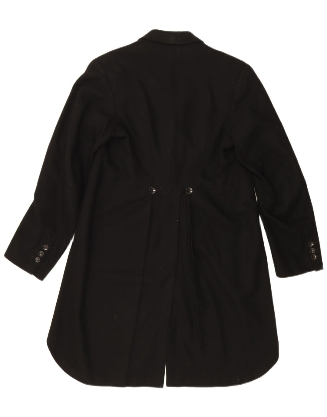 Vintage hombres 1 botón Tailcoat Blazer chaqueta Reino Unido 36 pequeño negro