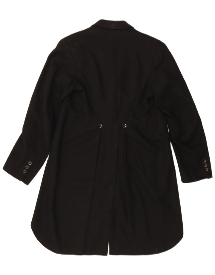 Vintage hombres 1 botón Tailcoat Blazer chaqueta Reino Unido 36 pequeño negro