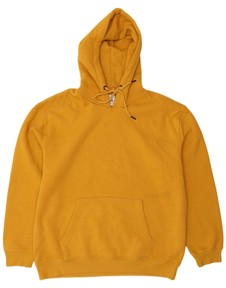 Zara Hombre Sudadera Con Capucha Jumper XL Amarillo Algodón