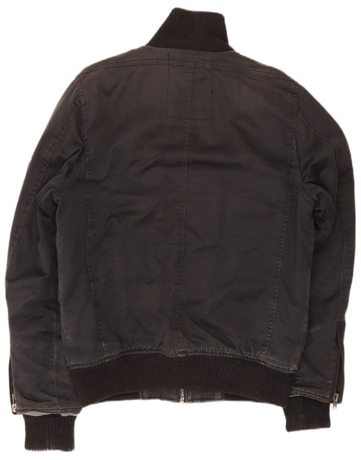 Jack & Jones Chaqueta utilitaria para hombre UK 40 Large Algodón negro