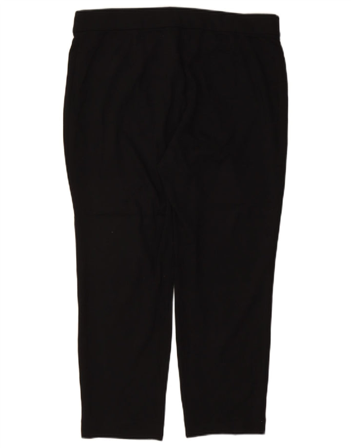 MARKS & SPENCER Pantalones cortos rectos para mujer UK 46 Large W34 L24 Negro