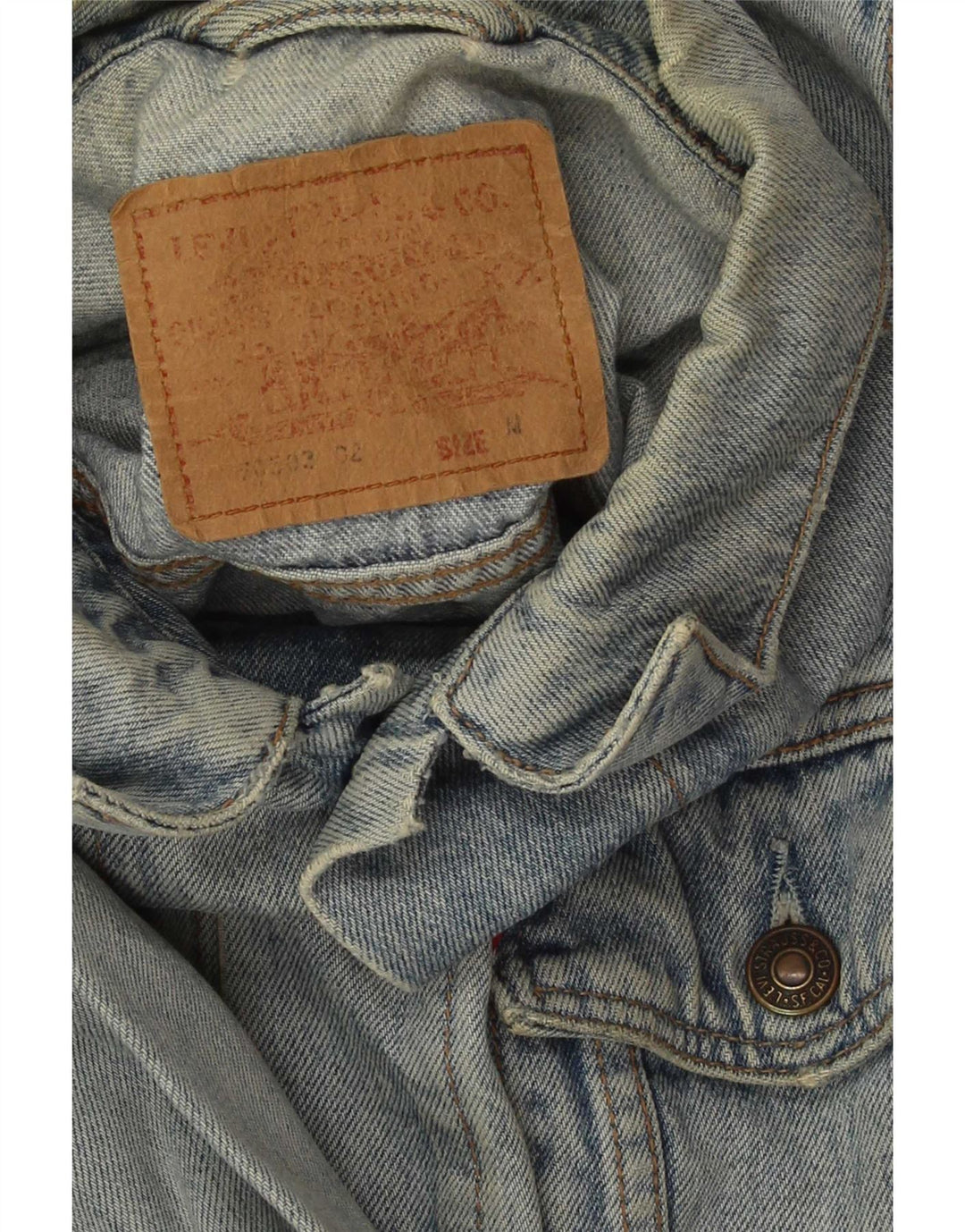 Levi's Chaqueta vaquera para hombre UK 38 Algodón azul medio