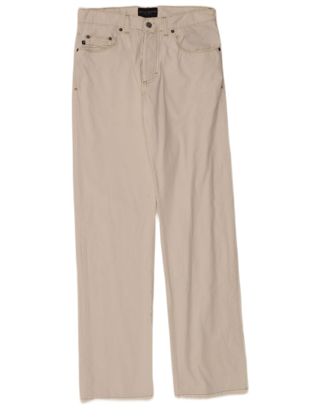 Gant Vaqueros Rectos Para Hombre W31 L33 Algodón Blanco