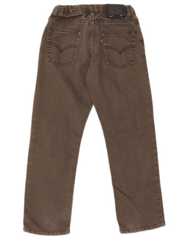 Levi's Boys 511 Slim Jeans 6-7 años W20 L20 Algodón Verde