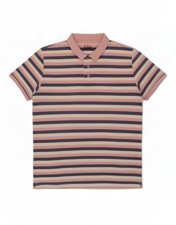 Lee Polo Regular para Hombre XL De Algodón A Rayas Multicolor