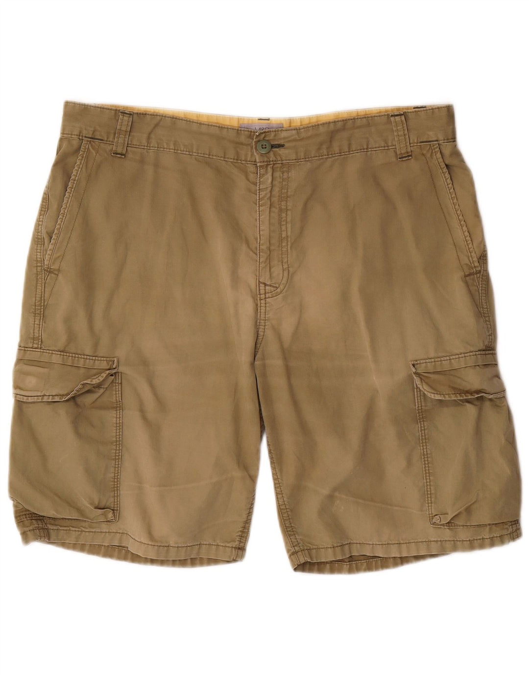Marks & Spencer Pantalones cortos tipo cargo de ajuste regular para hombre W36 Algodón caqui grande