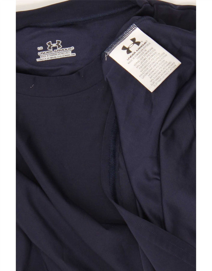 Under Armour Camiseta para hombre Top Large Azul marino Poliéster