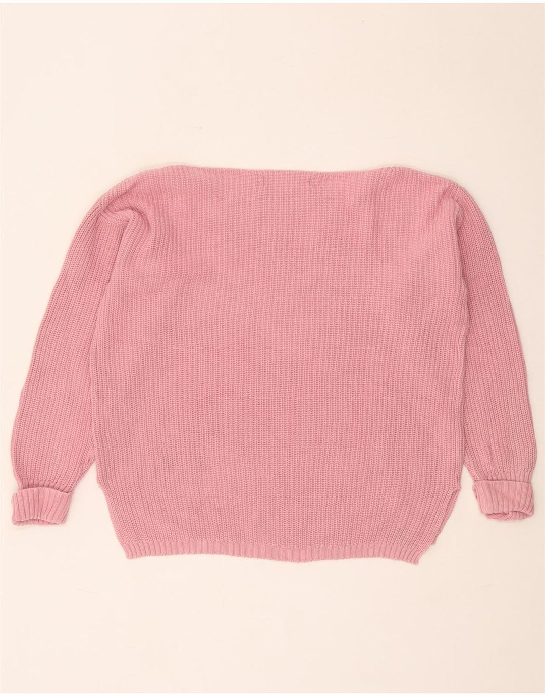 Marks & Spencer Suéter tipo jersey de gran tamaño con cuello barco para mujer UK 10 Small Pink