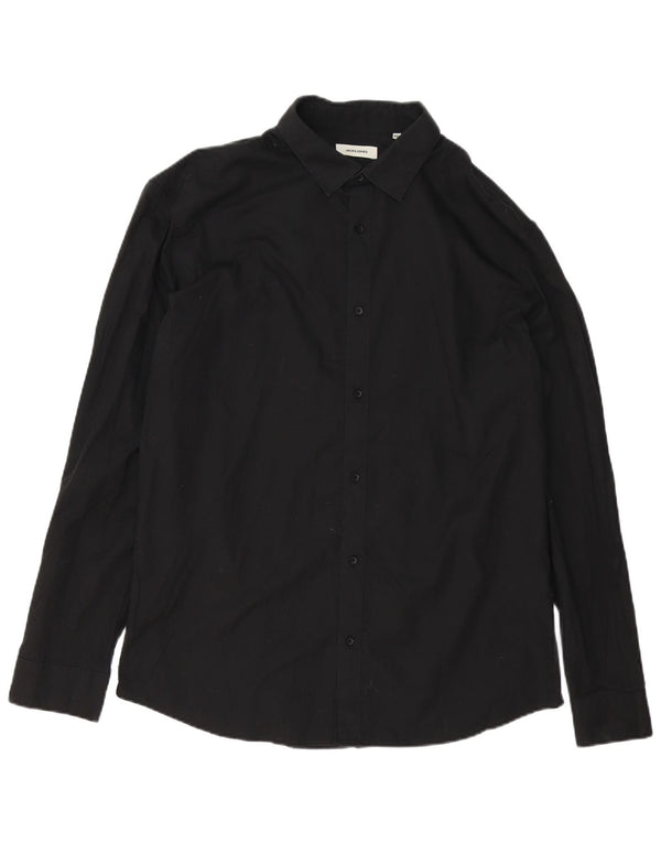 Camisa Jack & Jones Hombre 2XL Algodón Negro