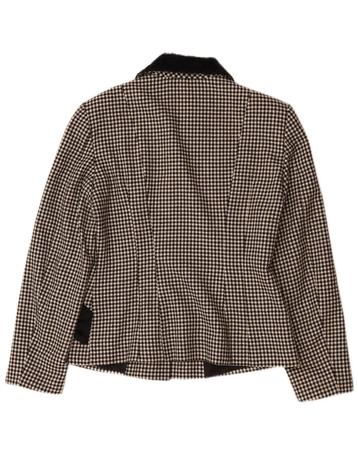 PHILOSOPHY DI ALBERTA FERRETTI Chaqueta Blazer para Mujer UK 12 Mediano Negro