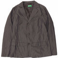 Benetton Chaqueta Americana De 3 Botones para Niño 11-12 Años 2XL Algodón Gris