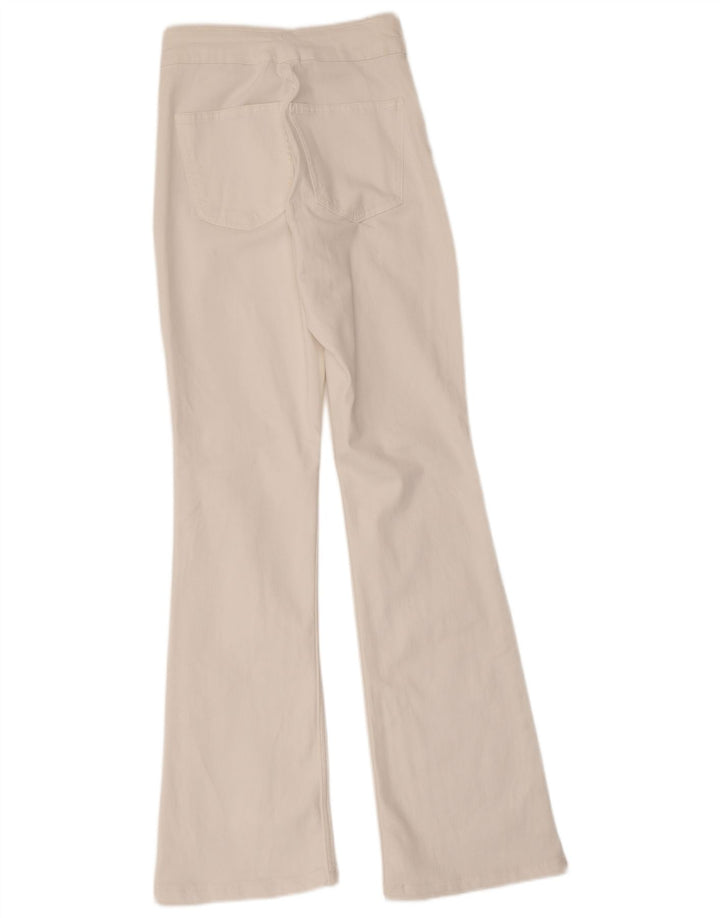 Vaqueros Acampanados Zara Mujer EU 40 Medium W30 L31 Blanco