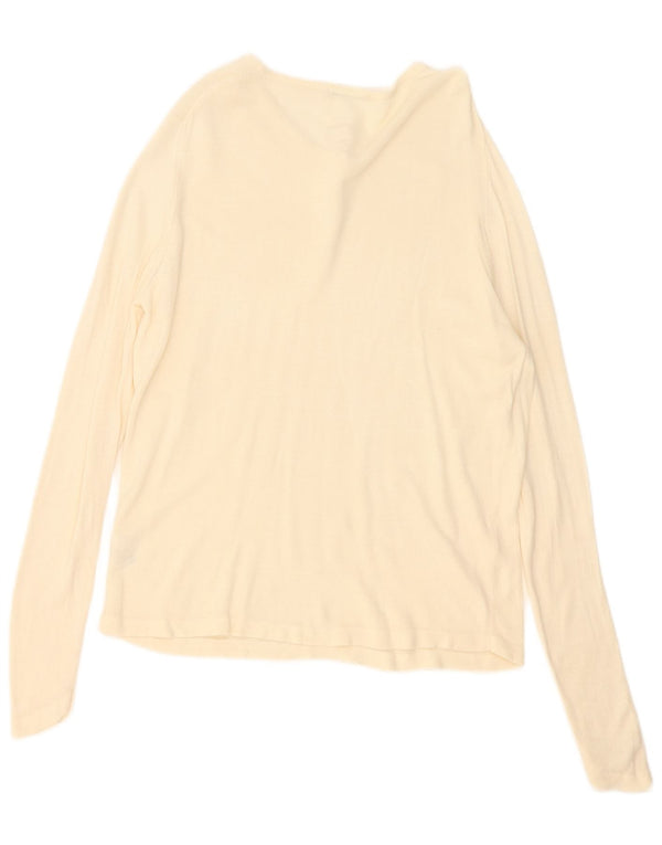 Marks & Spencer Top para mujer de manga larga UK 46 Large Beige Acrílico
