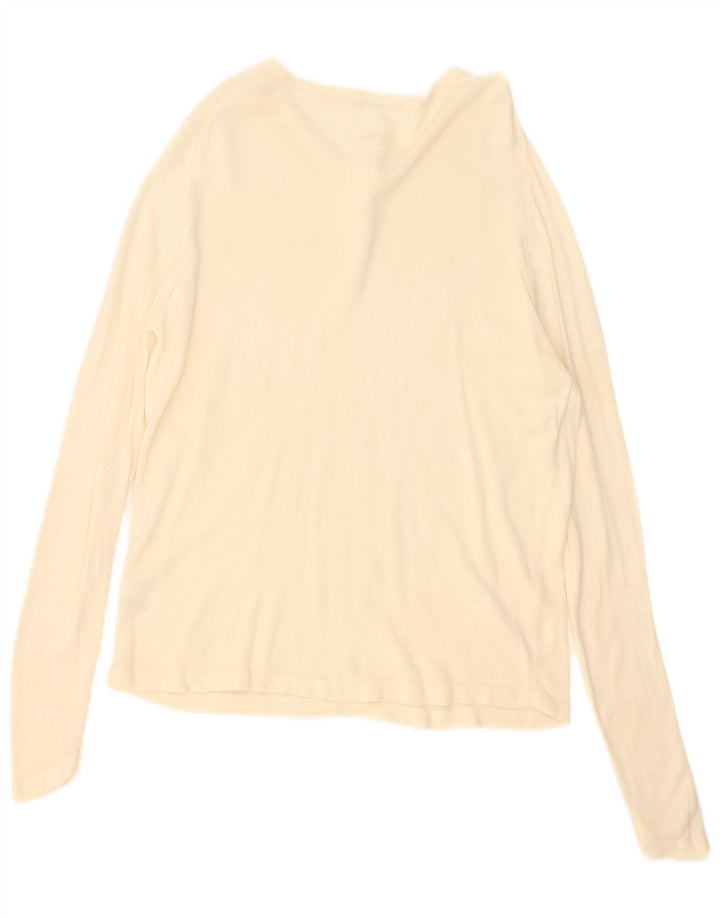 Marks & Spencer Top para mujer de manga larga UK 46 Large Beige Acrílico